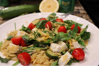 One Pot Summer Orzo with Chives, Parsley, Tarragon Ghee